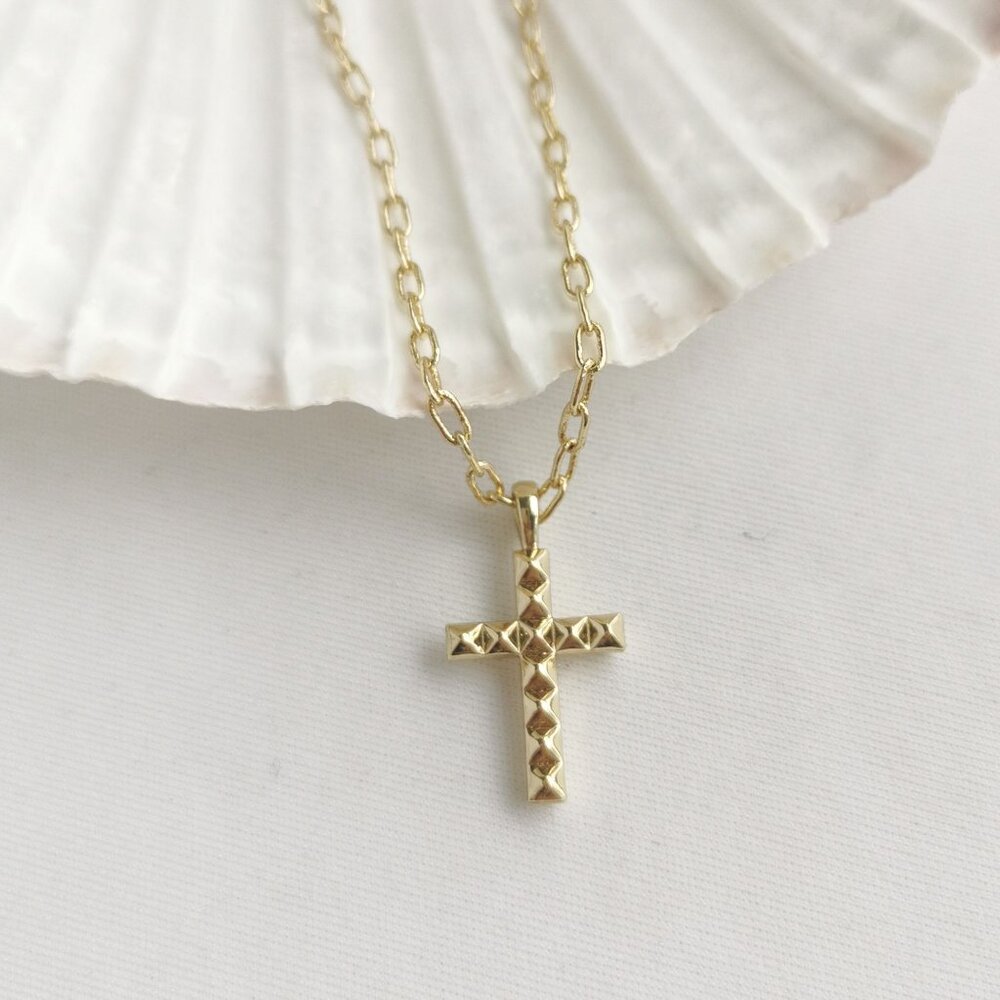 Kendra Scott Jada Cross Short Pendant Necklace, Gold